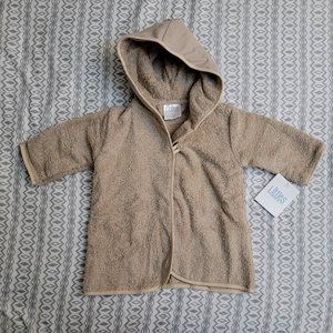 62. Littles hooded bathrobe.  0 - 6 months.  NWT